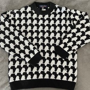 Virgil Abloh LV Africa houndstooth lurex sweater. 100% authentic